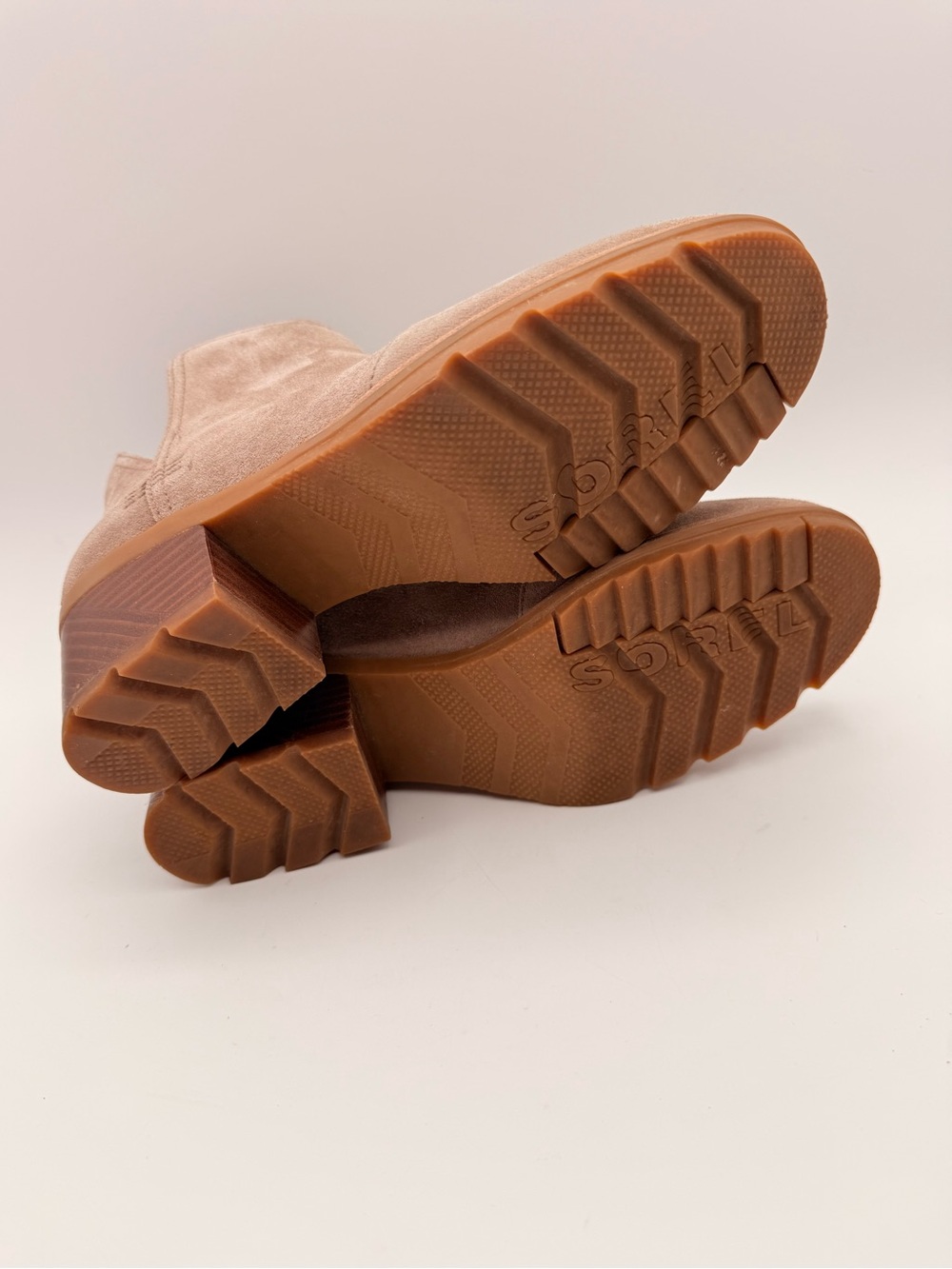 SOREL Cate Cut-Out Suede Booties Ash Tan Women’s Size 8.5 - Picture 9 of 11